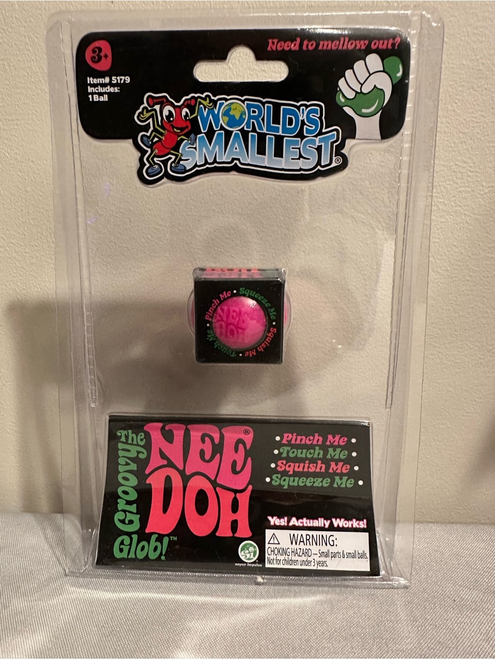 NeeDoh World’s Smallest NeeDoh Rare NIB